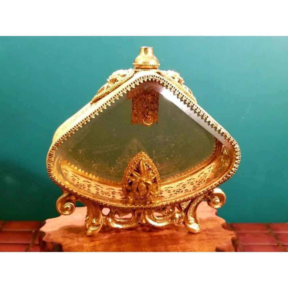 Stylebuilt | Bath | Hollywood Regency Stylebuilt Ormolu Rose Beveled ...